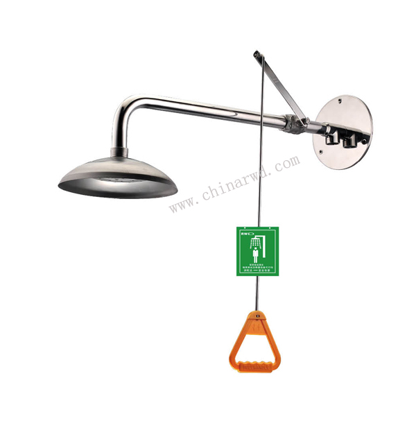 不锈钢紧急冲淋器（接墙式）WJH0358D